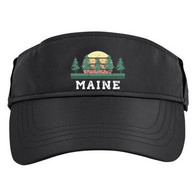Maines Retro Vintage Gift Women Adult Drive Performance Visor