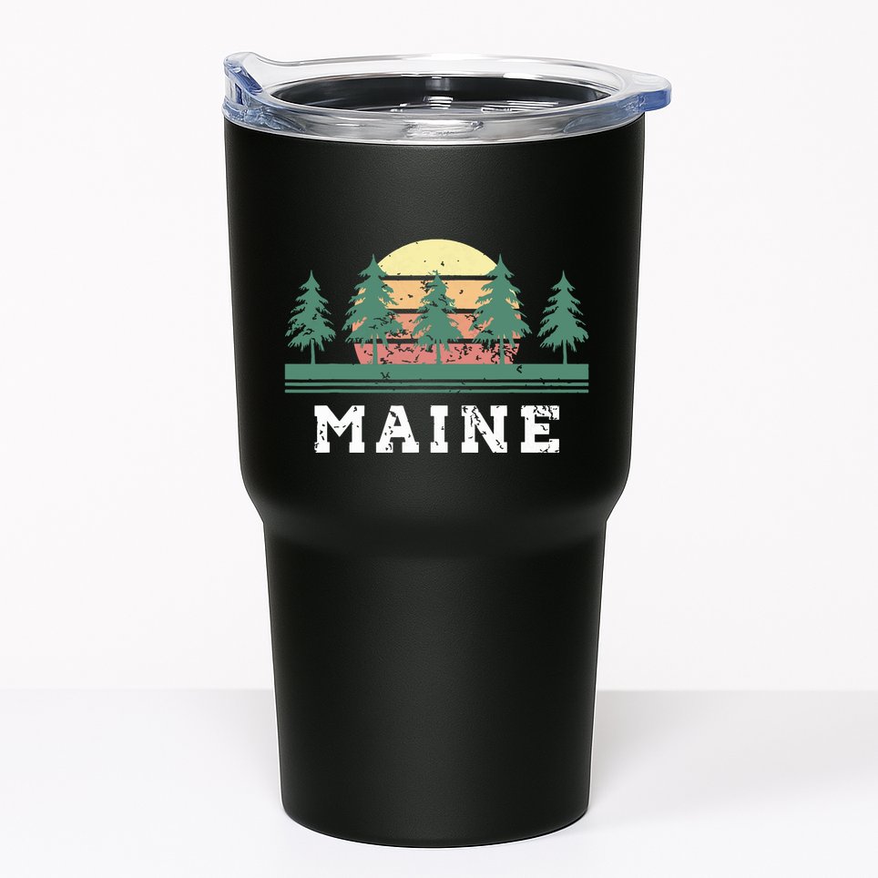 Maines Retro Vintage Gift Women Tumbler
