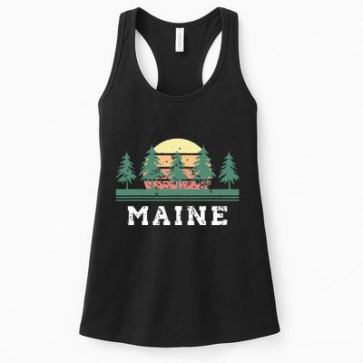 Maines Retro Vintage Gift Women Womens Tank Top