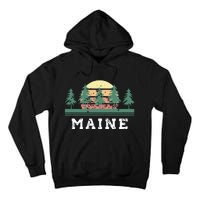 Maines Retro Vintage Gift Women Tall Hoodie