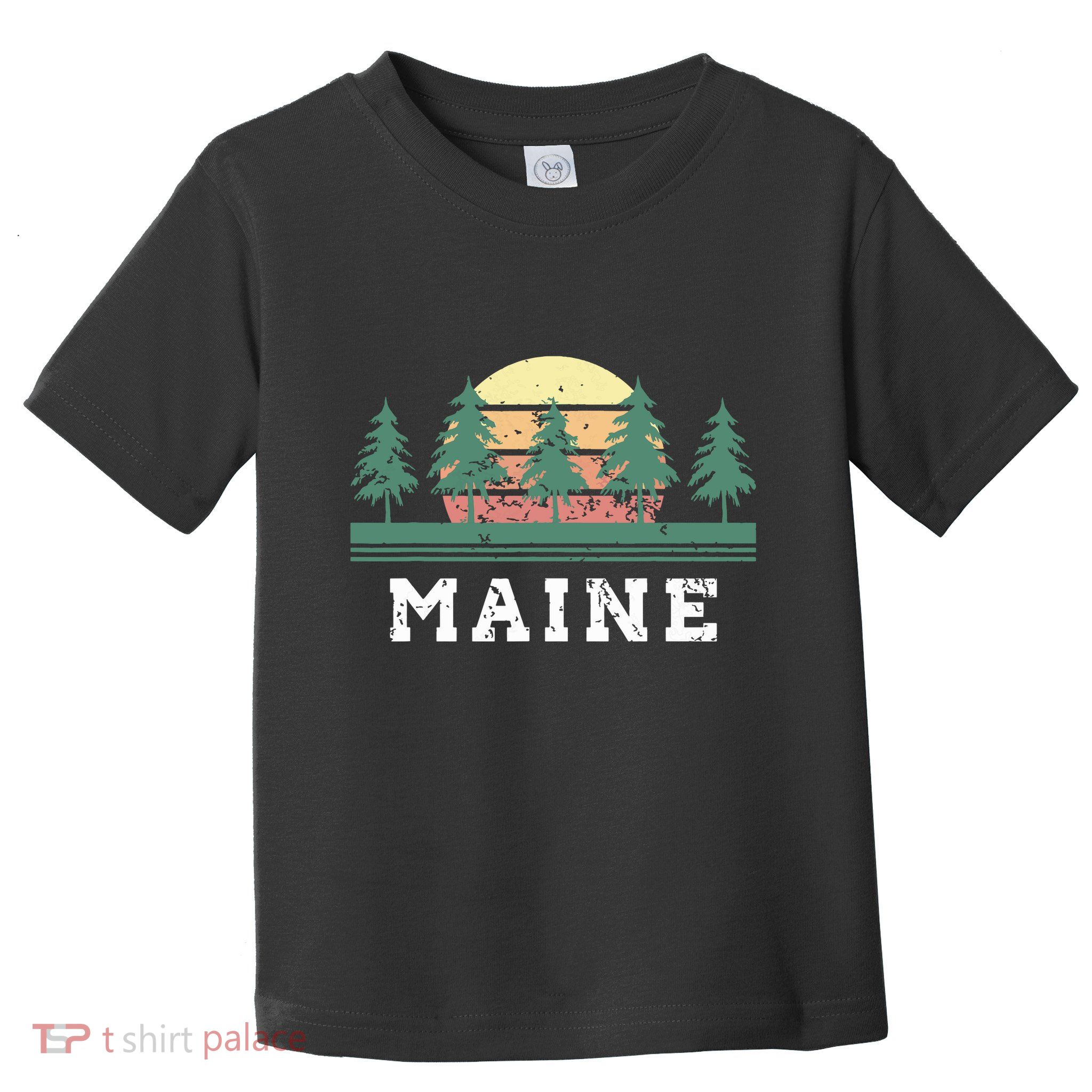 Maines Retro Vintage Gift Women Toddler T-Shirt