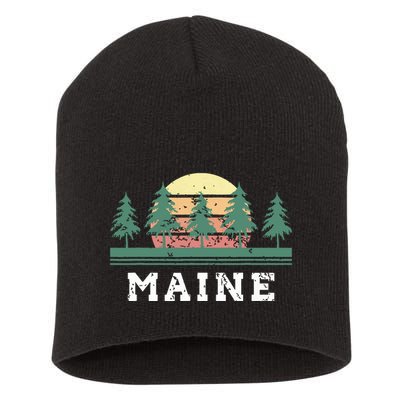 Maines Retro Vintage Gift Women Short Acrylic Beanie