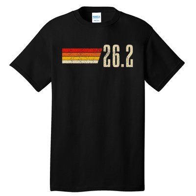 Marathon Running Vintage 26.2 Miles Retro Marathon Runner Tall T-Shirt