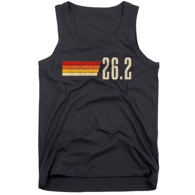 Marathon Running Vintage 26.2 Miles Retro Marathon Runner Tank Top