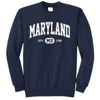 Maryland Retro Vintage Maryland Tall Sweatshirt