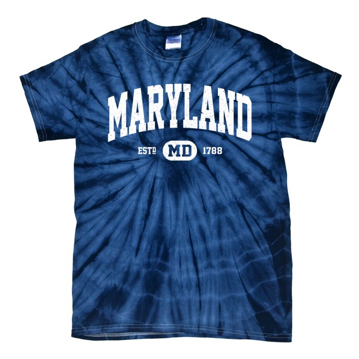 Maryland Retro Vintage Maryland Tie-Dye T-Shirt