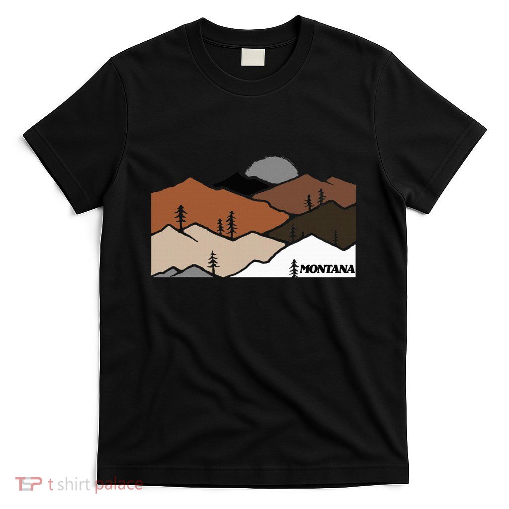 Montana Retro Vintage Mountain Outdoors State Graphic T-Shirt