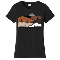 Montana Retro Vintage Mountain Outdoors State Graphic Women's T-Shirt