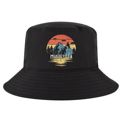 Minnesota Retro Vintage Cool Comfort Performance Bucket Hat