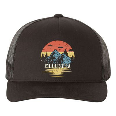 Minnesota Retro Vintage Yupoong Adult 5-Panel Trucker Hat