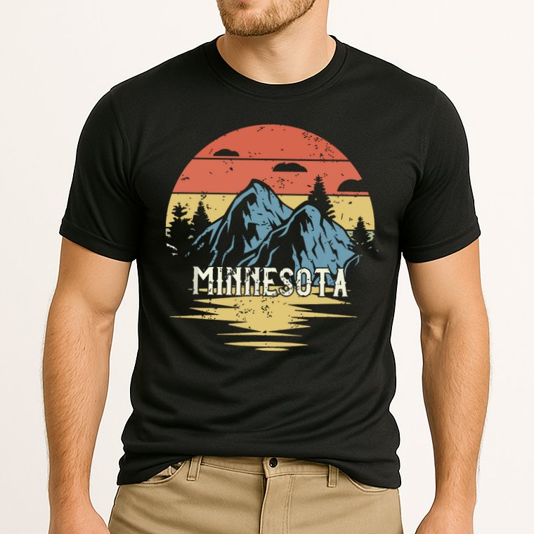 Minnesota Retro Vintage Cooling Performance Crew T-Shirt