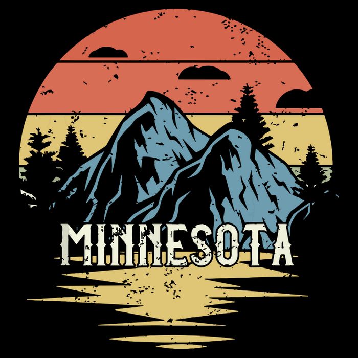 Minnesota Retro Vintage Cooling Performance Crew T-Shirt