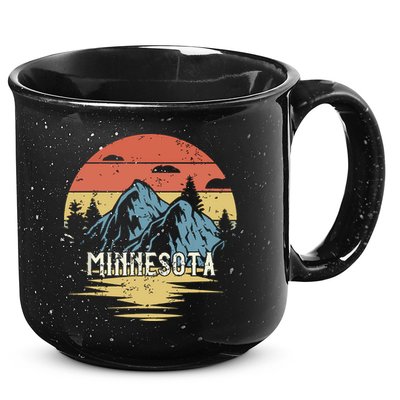 Minnesota Retro Vintage 15oz Campfire Ceramic Mug