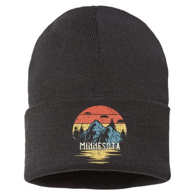 Minnesota Retro Vintage Sustainable Knit Beanie