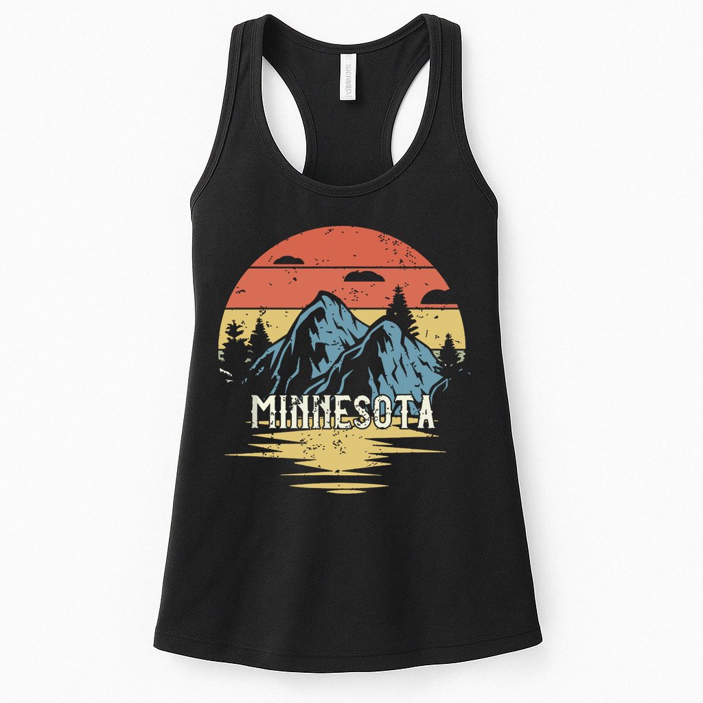 Minnesota Retro Vintage Womens Tank Top