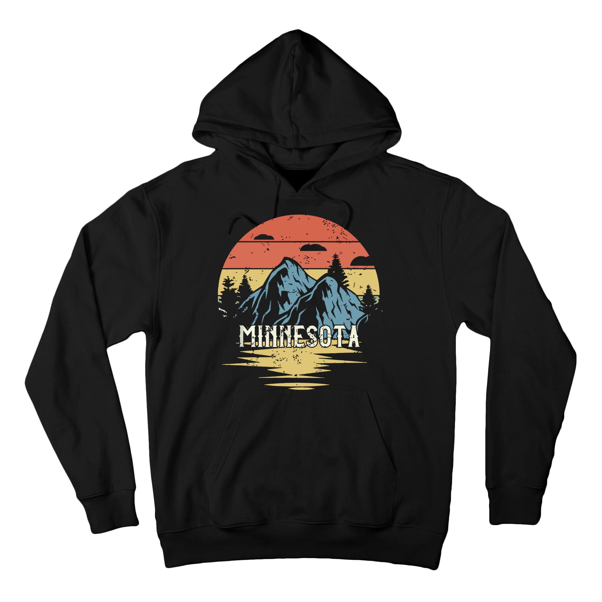 Minnesota Retro Vintage Tall Hoodie