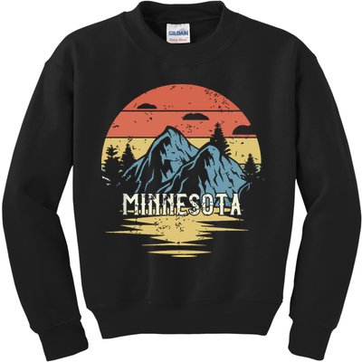 Minnesota Retro Vintage Kids Sweatshirt