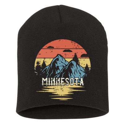 Minnesota Retro Vintage Short Acrylic Beanie