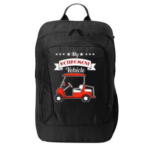 My Retirement Vehicle Funny Golf Cart City Backpack