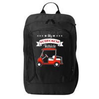 My Retirement Vehicle Funny Golf Cart City Backpack