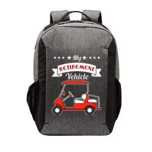 My Retirement Vehicle Funny Golf Cart Vector Backpack