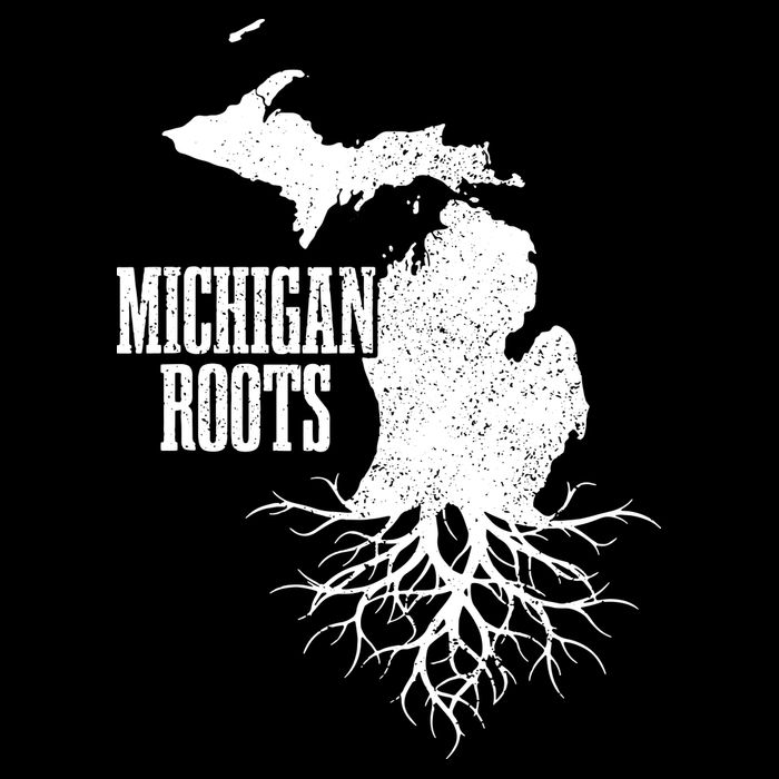 Michigan Roots Vintage Pride State Map Gift Doggie Tank