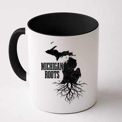 Michigan Roots Vintage Pride State Map Gift Mug