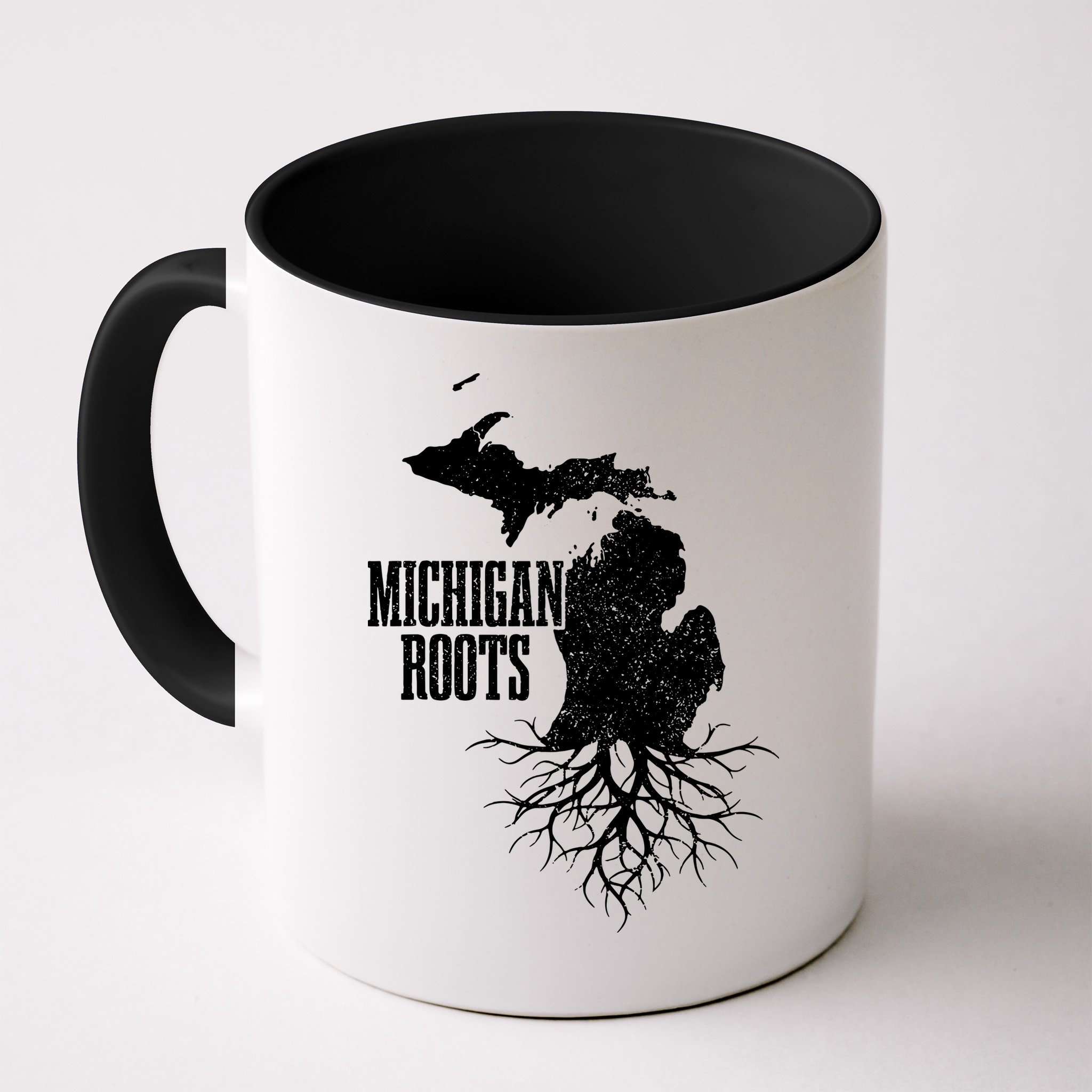 Michigan Roots Vintage Pride State Map Gift Mug