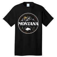 Montana Retro Vintage Mountain Outdoors State Tall T-Shirt