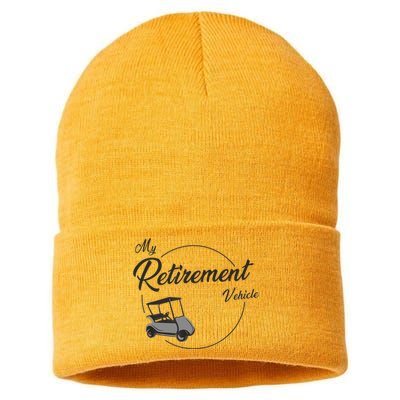 My Retirement Vehicle - Retired Golf Sustainable Knit Beanie