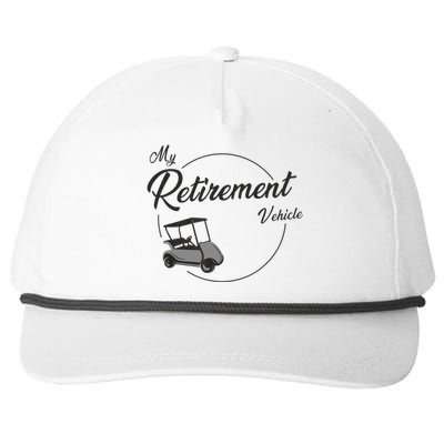 My Retirement Vehicle - Retired Golf Snapback Five-Panel Rope Hat