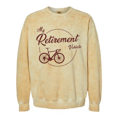 My Retirement Vehicle - Retired Cycling Colorblast Crewneck Sweatshirt