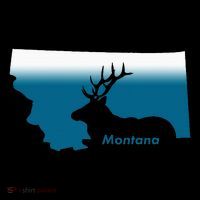 Montana Retro Vintage Outdoors Mountain Graphic Design Baby Bodysuit