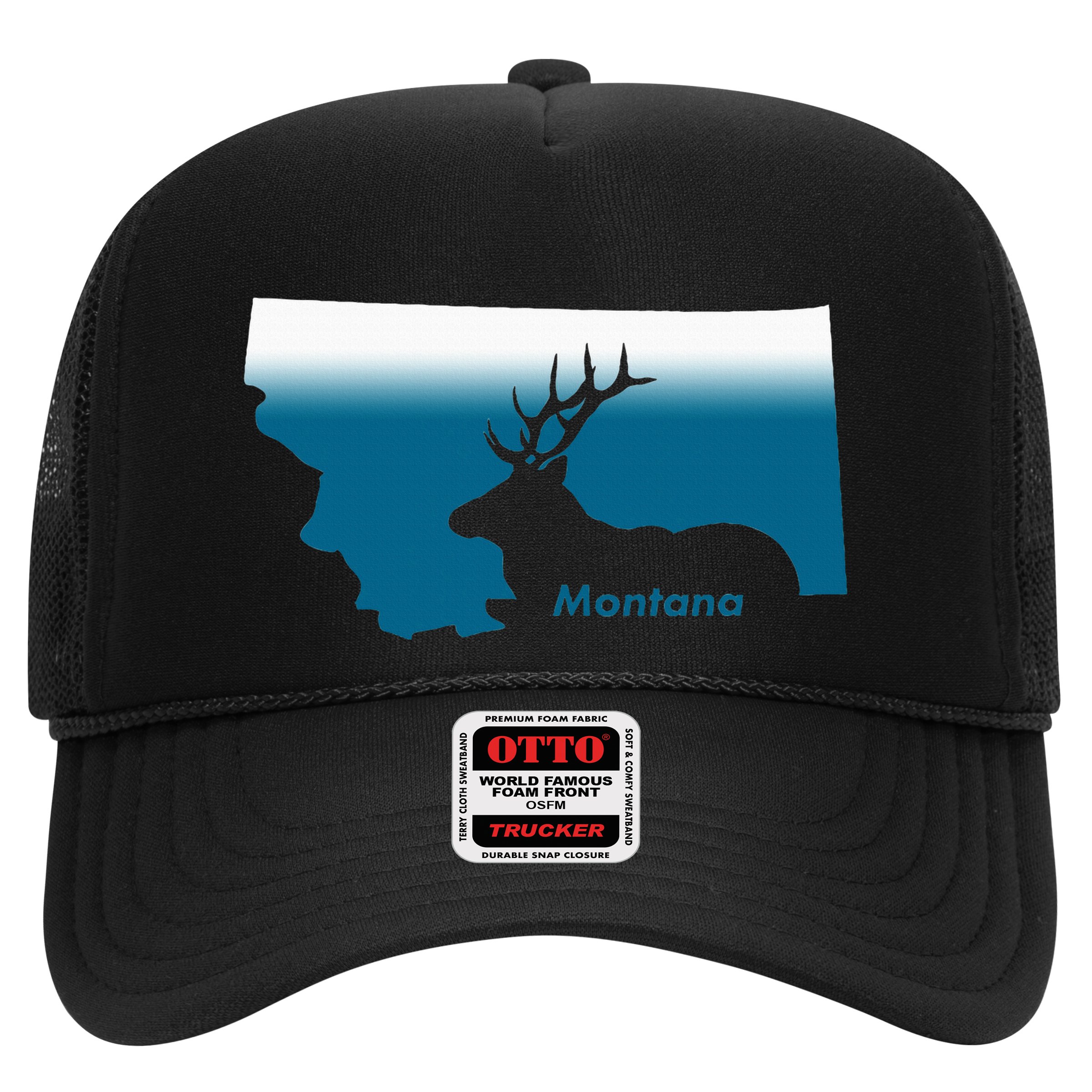Montana Retro Vintage Outdoors Mountain Graphic Design Hat