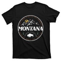 Montana Retro Vintage Mountain Outdoors State Graphic T-Shirt