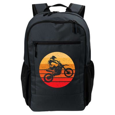 Motocross Retro Vintage Dirt Bike Daily Commute Backpack