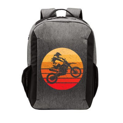 Motocross Retro Vintage Dirt Bike Vector Backpack