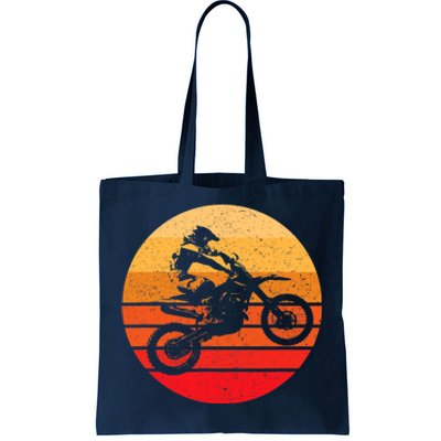 Motocross Retro Vintage Dirt Bike Tote Bag