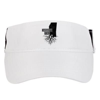 Mississippi Roots Vintage Usa Patriotic Pride State Map Adult Drive Performance Visor