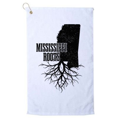 Mississippi Roots Vintage Usa Patriotic Pride State Map Golf Towel