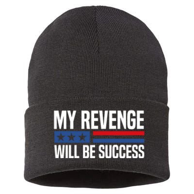 My Revenge Will Be Success Sustainable Knit Beanie