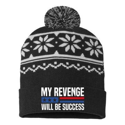 My Revenge Will Be Success USA-Made Snowflake Beanie