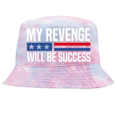 My Revenge Will Be Success Tie-Dyed Bucket Hat