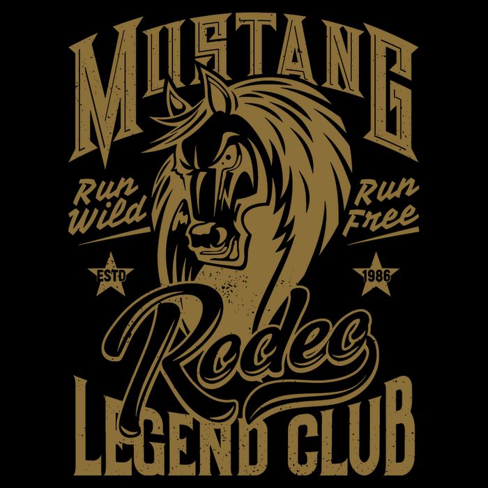 Mustang Run Wild Run Free Rodeo Legend Club Impact Tech Backpack