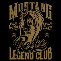 Mustang Run Wild Run Free Rodeo Legend Club 16 in Basic Backpack
