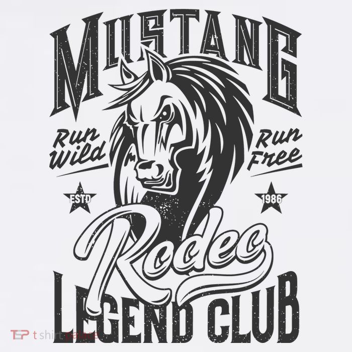 Mustang Run Wild Run Free Rodeo Legend Club Sustainable Bucket Hat