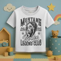 Mustang Run Wild Run Free Rodeo Legend Club Toddler T-Shirt