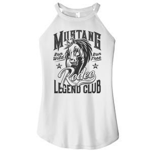 Mustang Run Wild Run Free Rodeo Legend Club Women’s Perfect Tri Rocker Tank