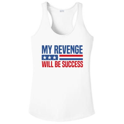 My Revenge Will Be Success Ladies PosiCharge Competitor Racerback Tank