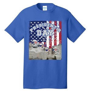 Mount Rushmore Washington's Birthday Happy President's Day Cool Gift Tall T-Shirt